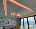 Modern Stretch Ceiling with Ambient Cove Lighting for a Luxury Nursery in Dubai