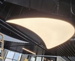 Translucent Stretch Ceiling Light Box with 4000K LED Lighting – Office in Dubai Media City
