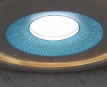 Round Stretch Ceiling Light Box with 6500K LED Lighting – Bar Interior, Dubai
