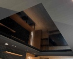 Black Glossy Star Ceiling for a Luxury Gaming Room in Abu Dhabi Villa