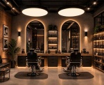 Barbershop Lighting – Modern LED & Stretch Ceiling Solutions for Grooming Interiors